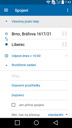 Jízdní řády IDOS pro Android - formulář Spojení