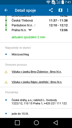 Jízdní řády IDOS pro Android - detail spoje