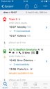 Jízdní řády IDOS pro iOs - detail spojení