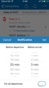 IDOS Timetables for iOs - notification set up