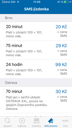 Jízdní řády IDOS pro iOs - SMS jízdenka