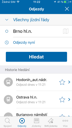 Jízdní řády IDOS pro iOs - formulář Odjezdy